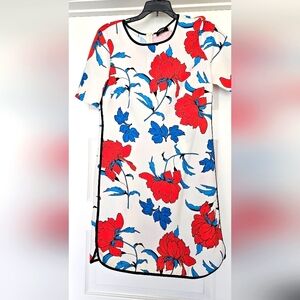 Strong red ,blue dress